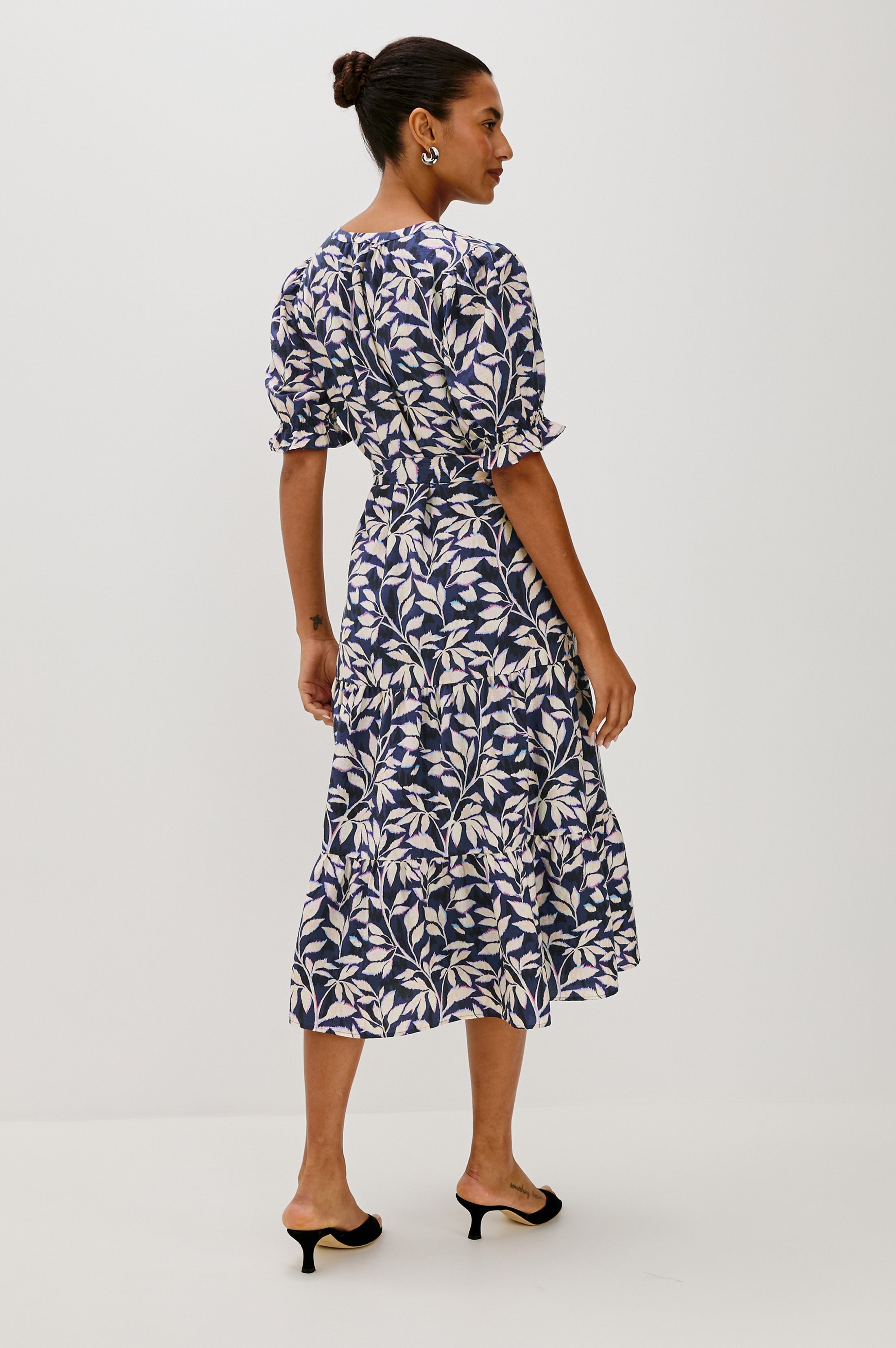 Robe ELIANA - Vignes bleu marine