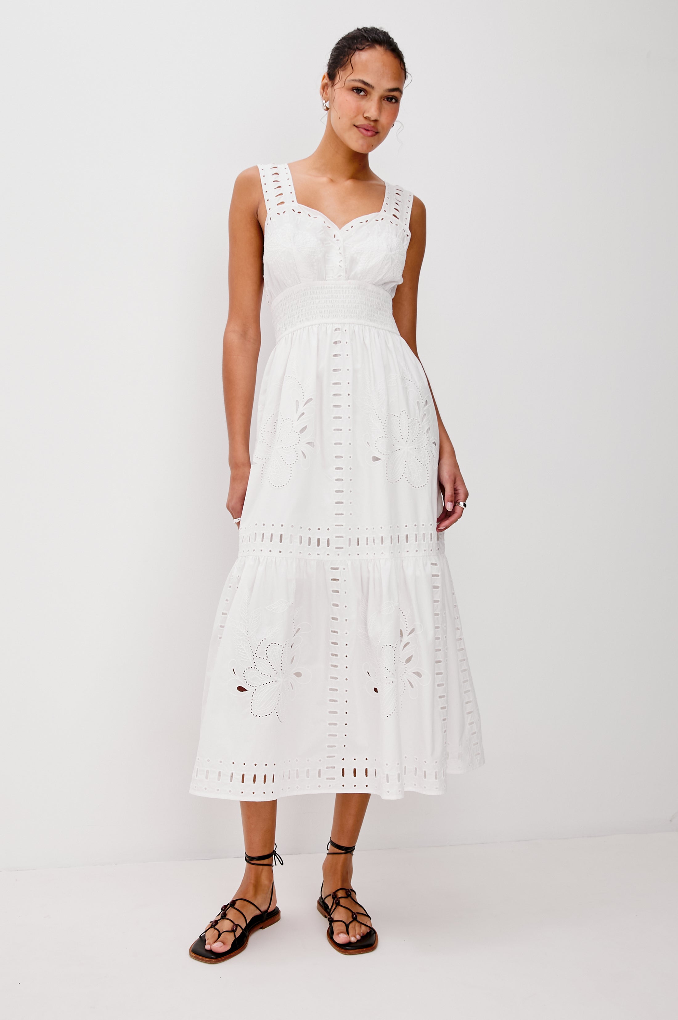 Robe couleur fauve - Blanche