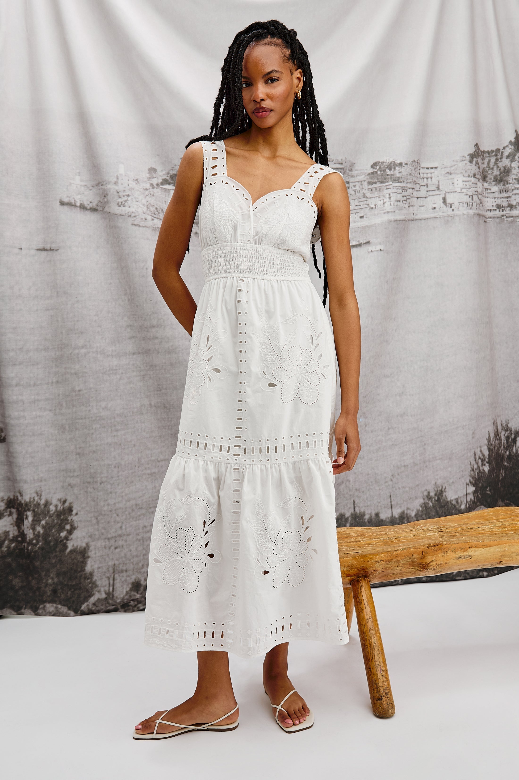 Robe couleur fauve - Blanche