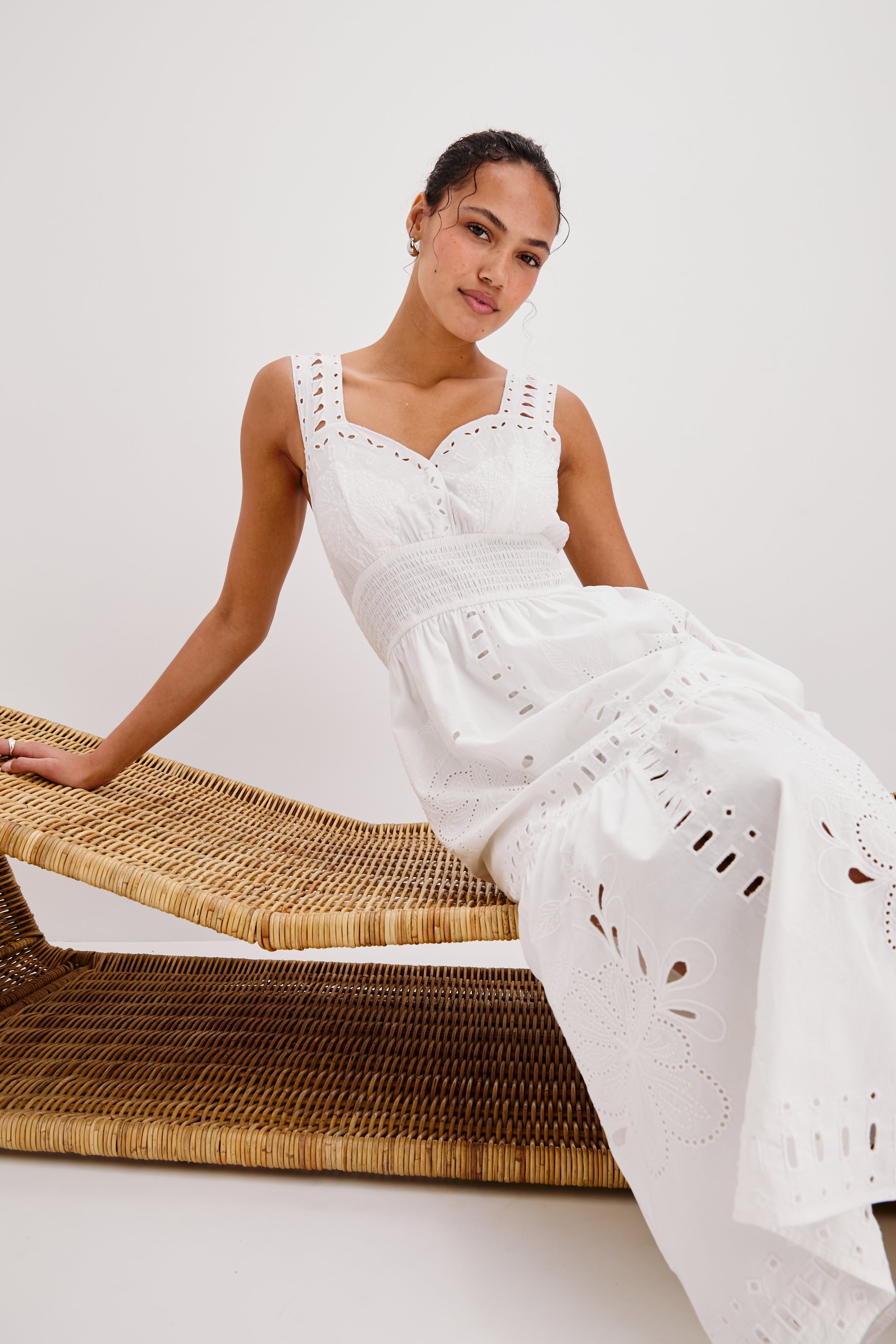 Robe couleur fauve - Blanche