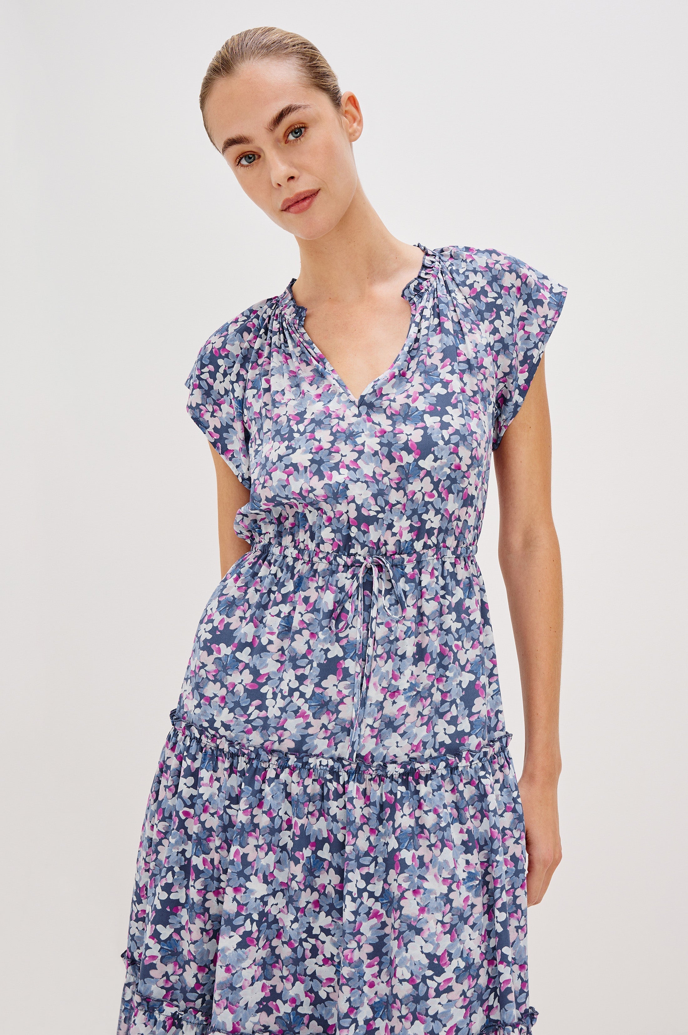 JUNI DRESS - FLEUR BLEUE