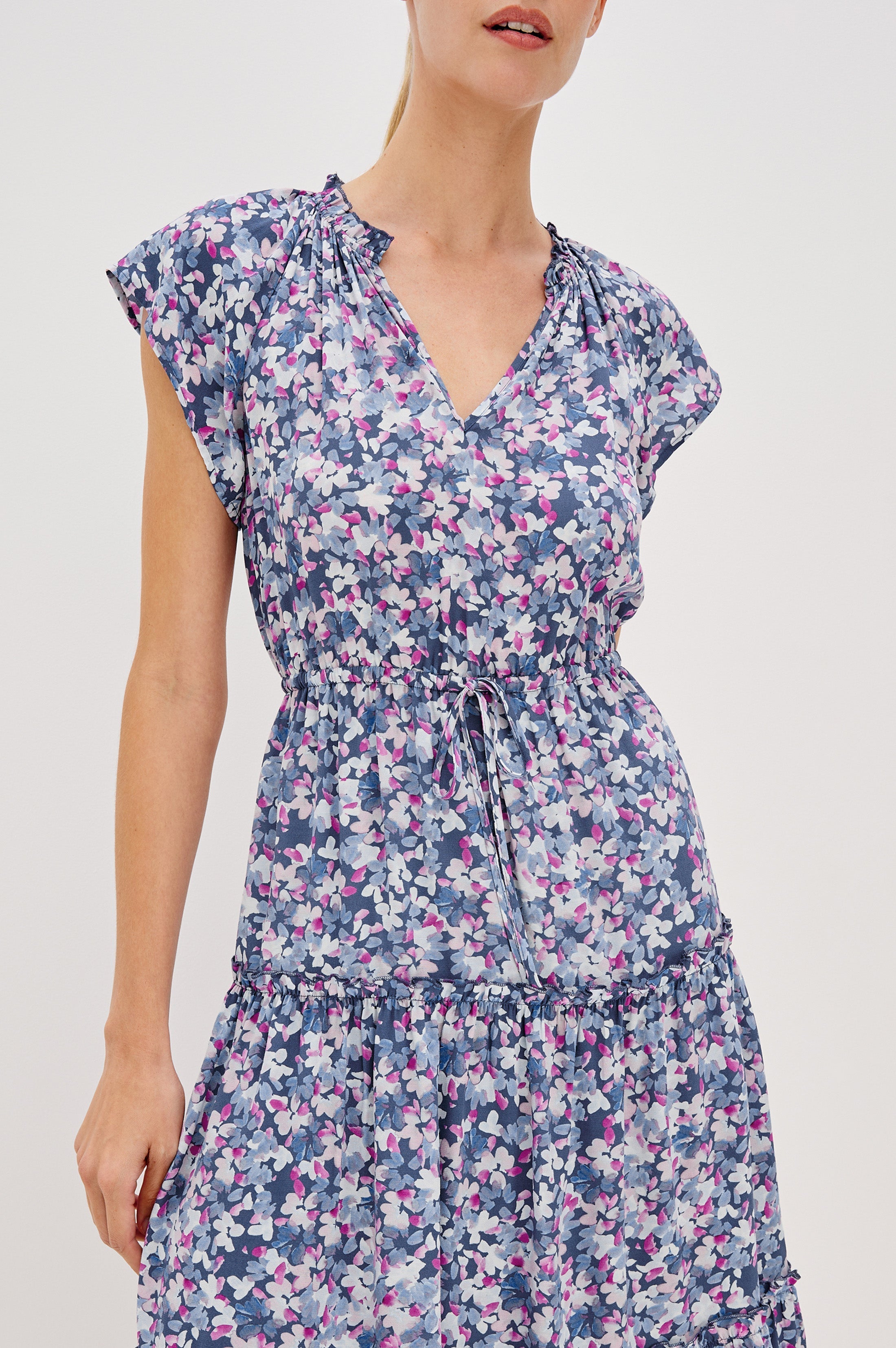 JUNI DRESS - FLEUR BLEUE