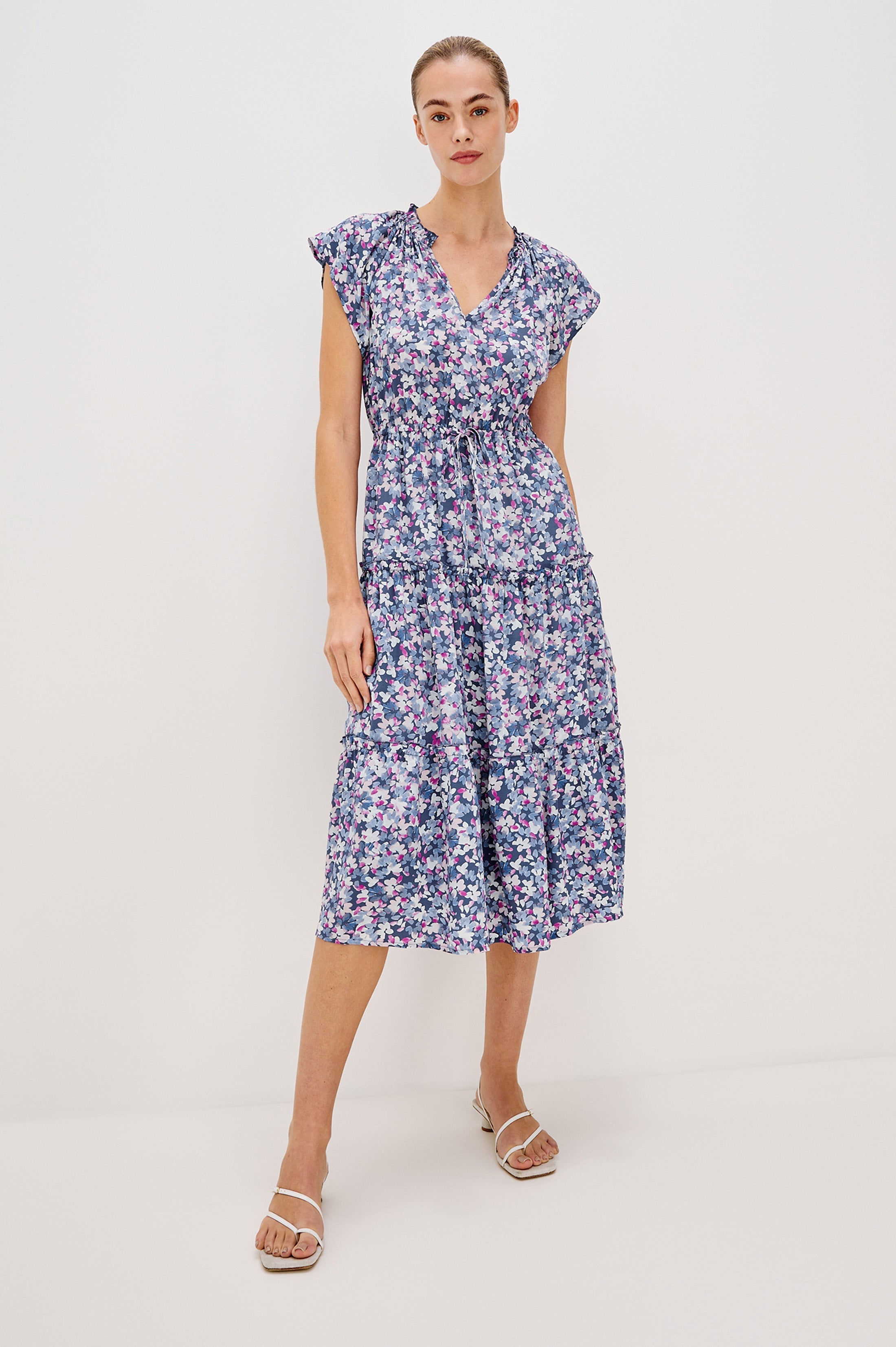 JUNI DRESS - FLEUR BLEUE