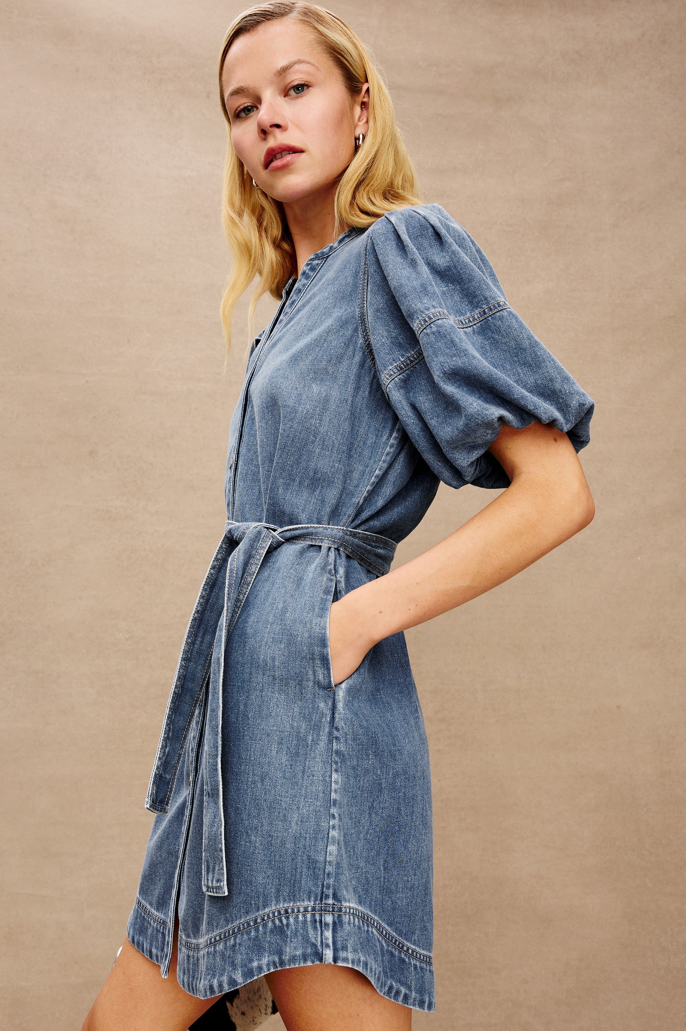 Robe KINGSLEY - Bleu antique