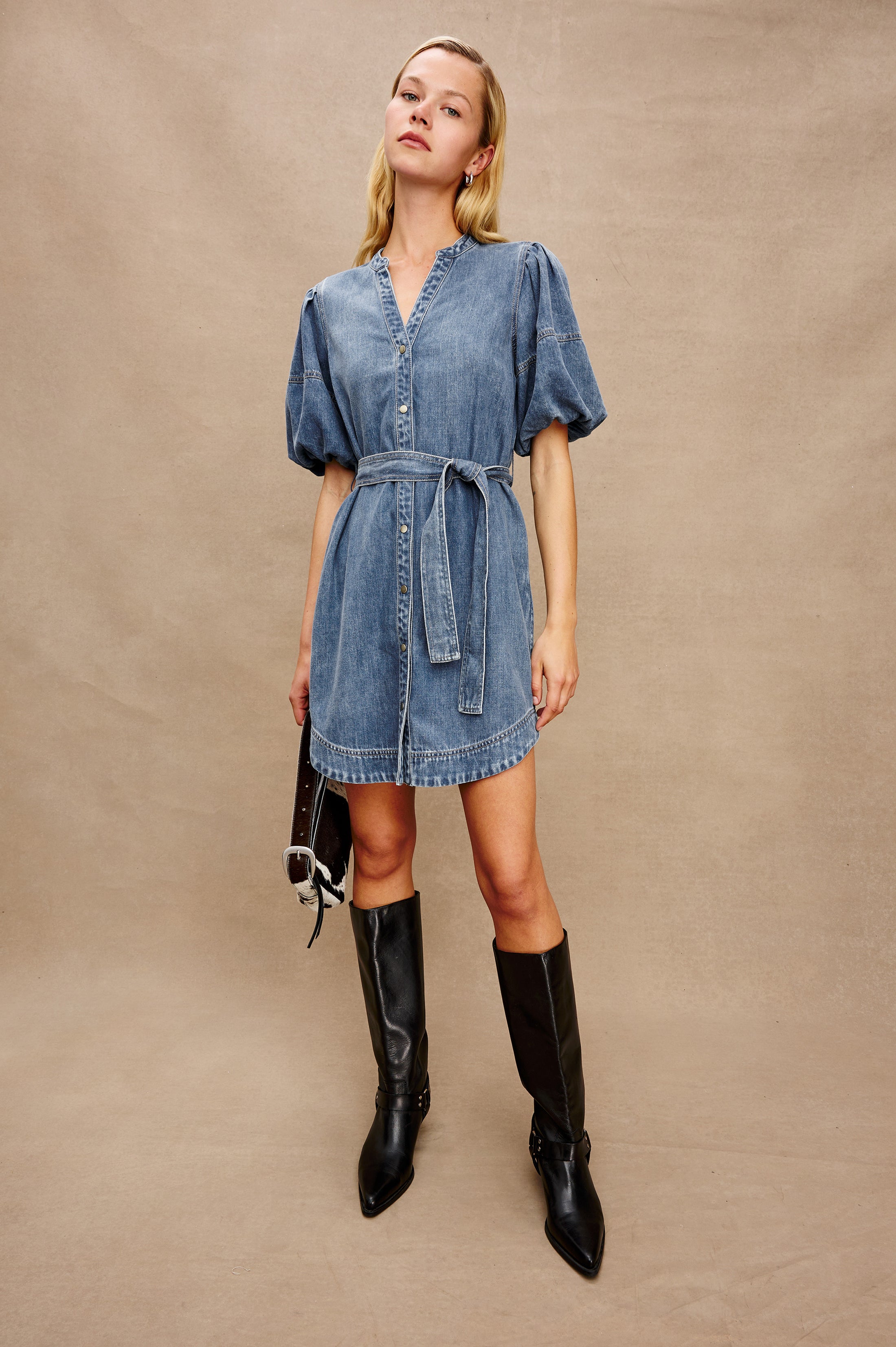 Robe KINGSLEY - Bleu antique