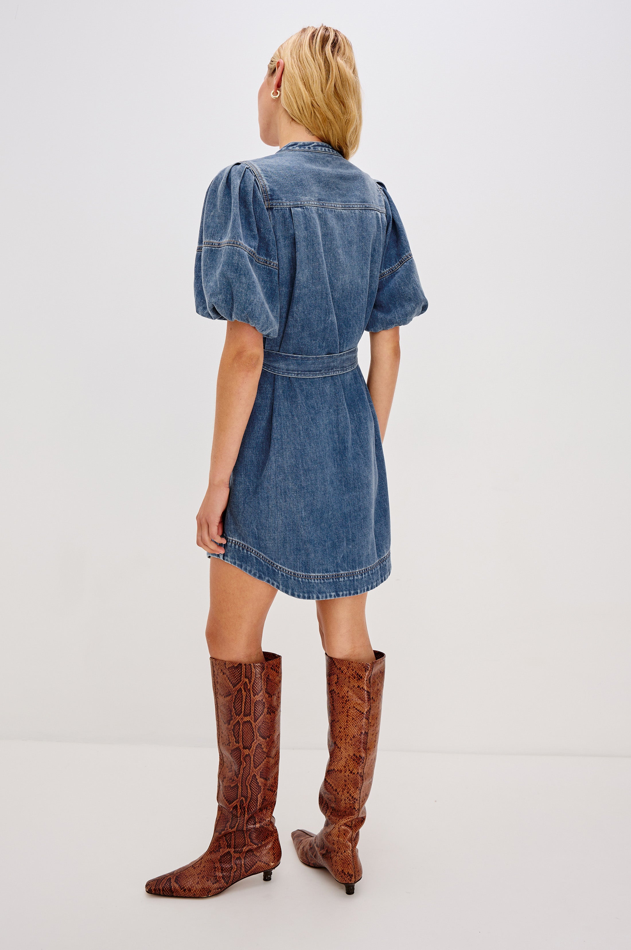 Robe KINGSLEY - Bleu antique