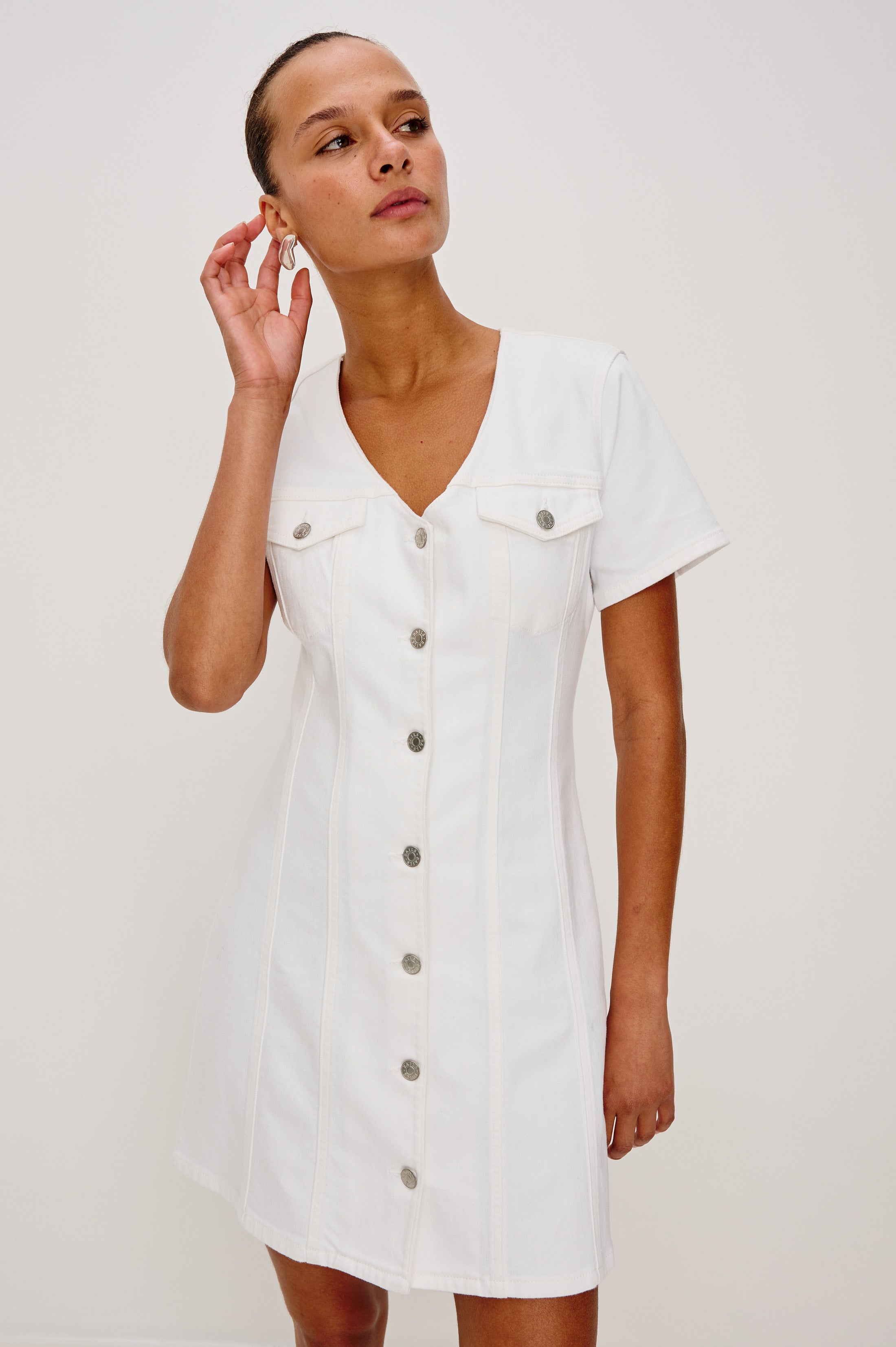 Robe SARATOGA - Blanc Sel