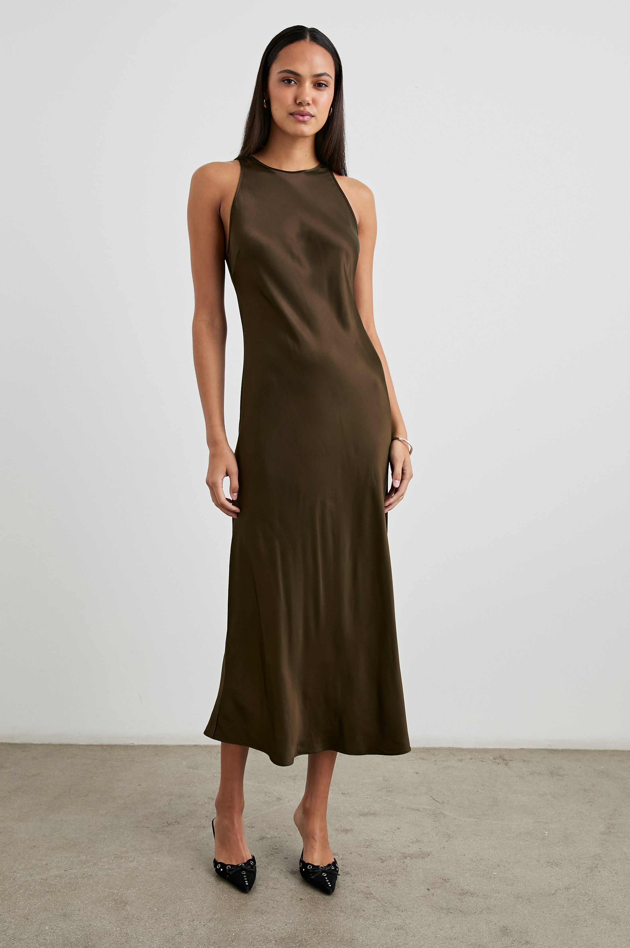 Robe SOLENE - VERT SAGE