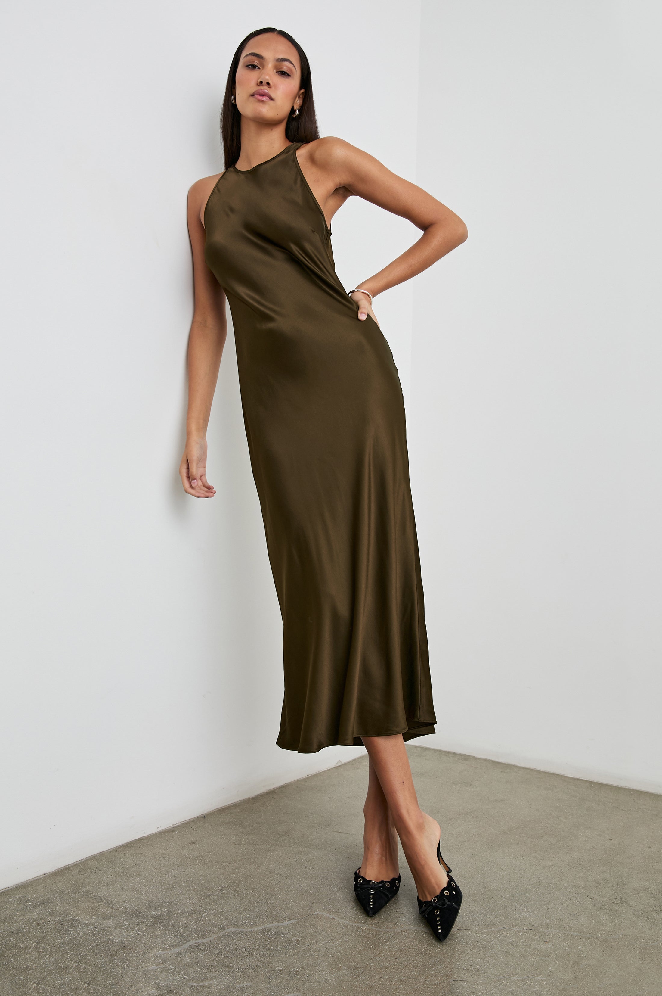 Robe SOLENE - VERT SAGE