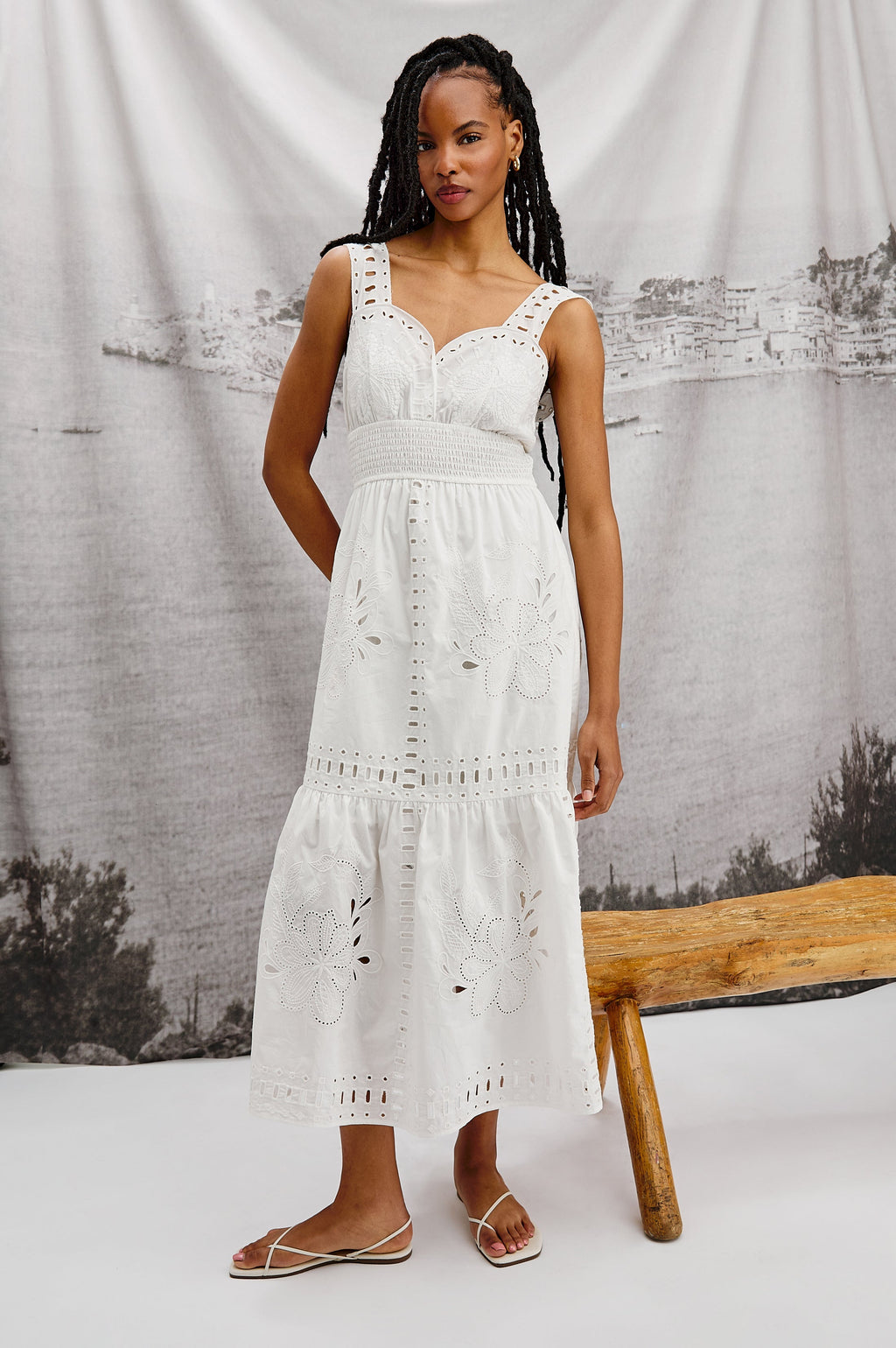 Robe couleur fauve - Blanche