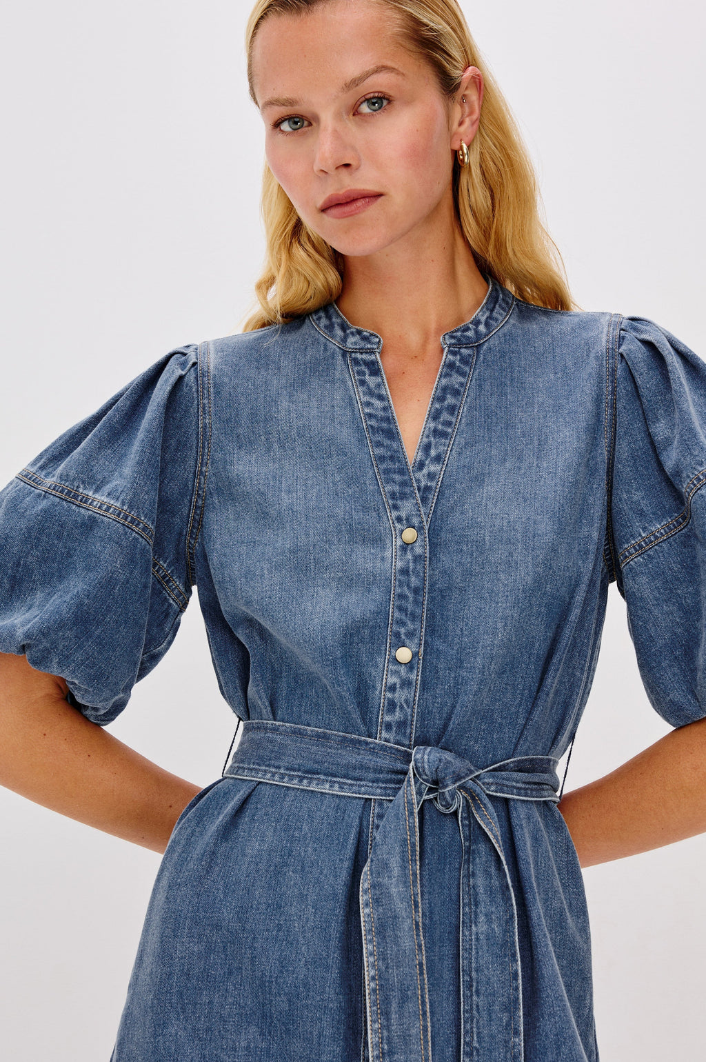Robe KINGSLEY - Bleu antique