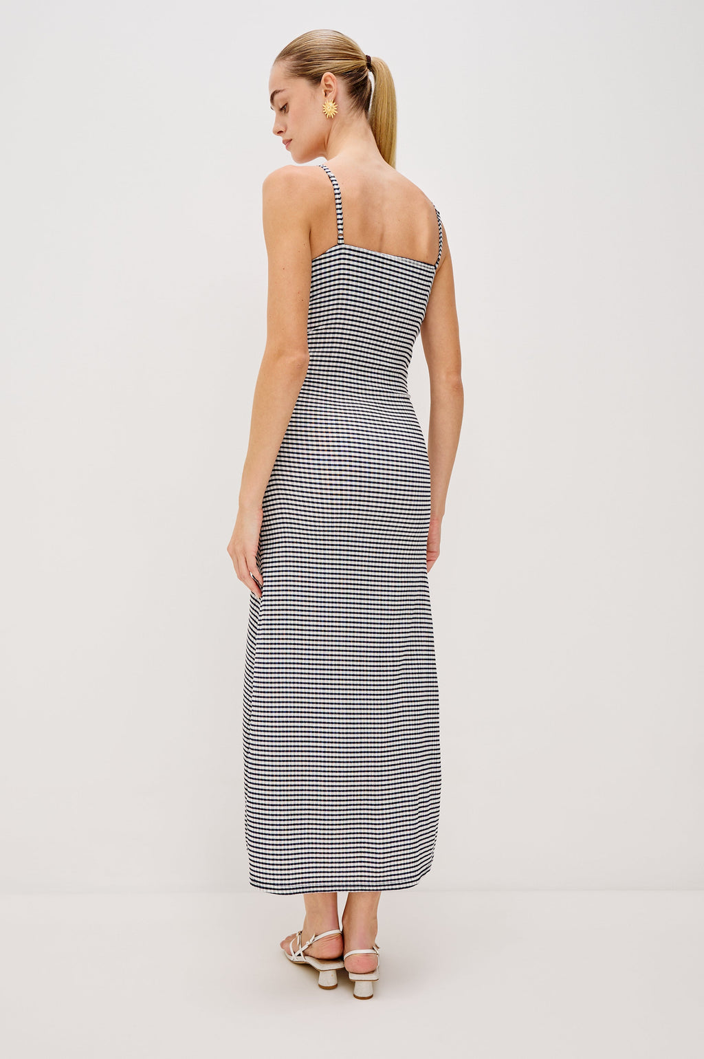 Robe MARI - Gingham marine