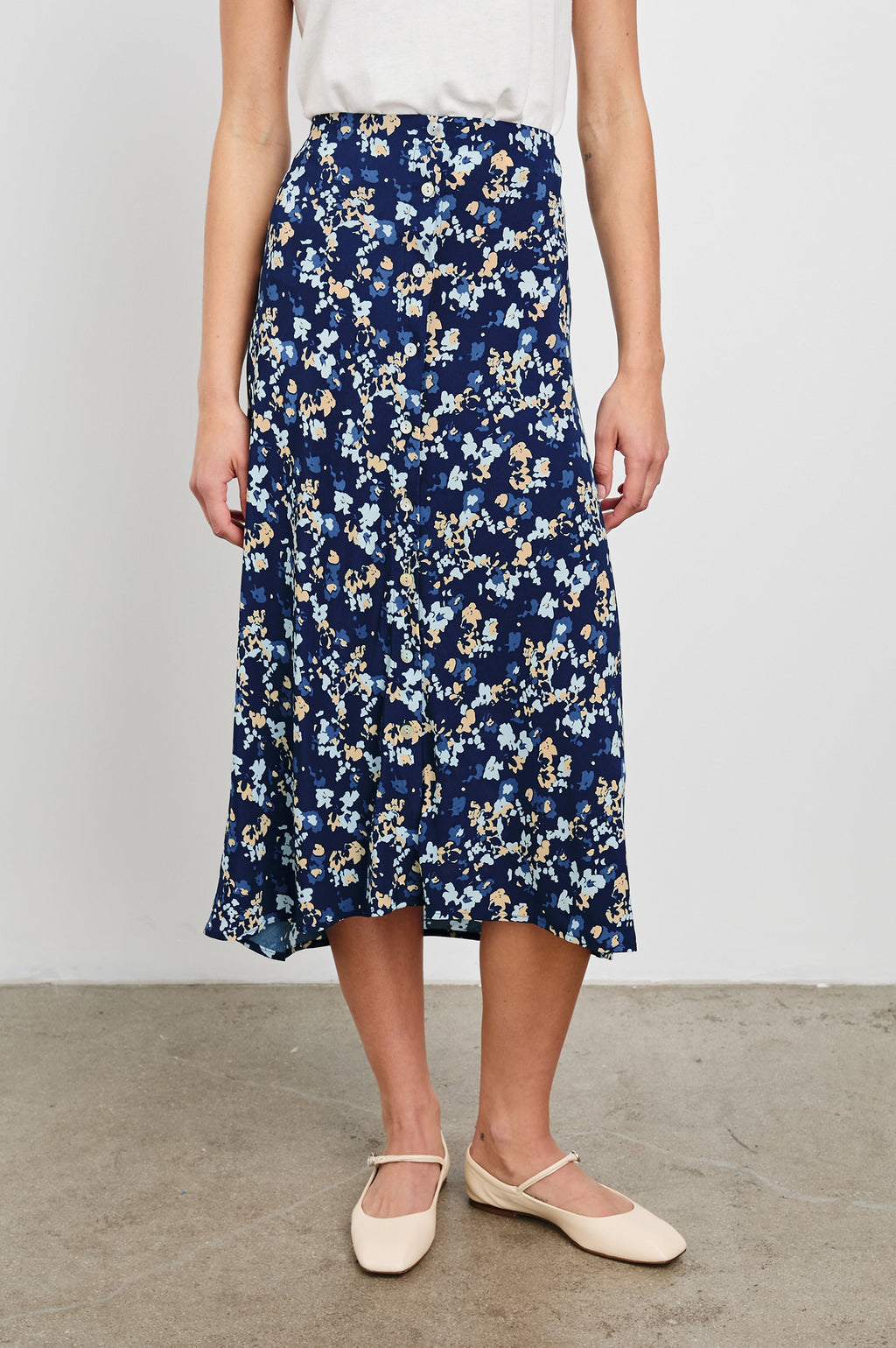ROSETTA JUPPE - NAVY FLORA