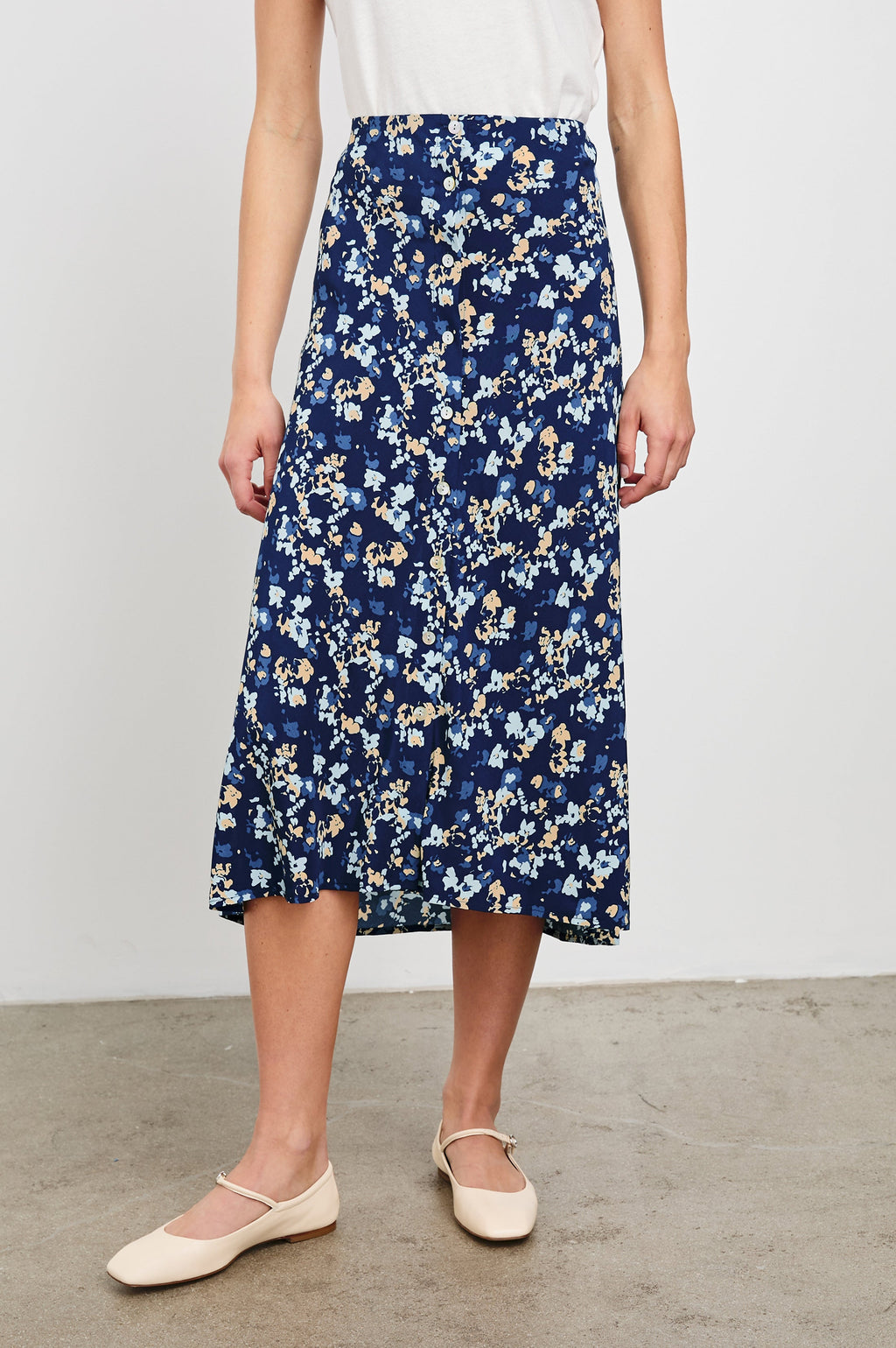 ROSETTA JUPPE - NAVY FLORA